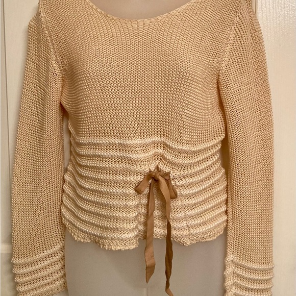 Lat Naylor Sweaters - LAT NAYLOR - Buff/Creme Sweater Size 2